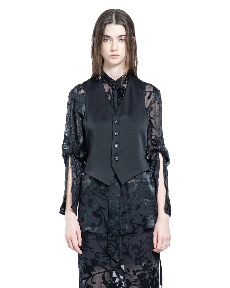 Ann Demeulemeester Tiuku Classic Waistcoat Black