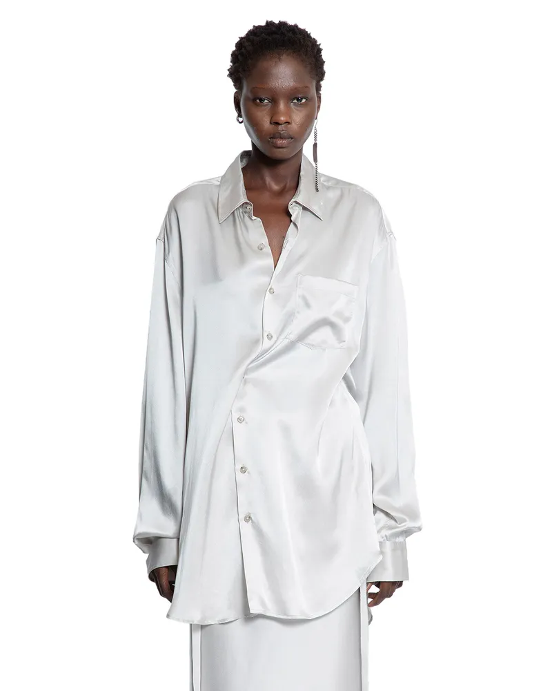 Ann Demeulemeester Elizabeth Long High Comfort Shirt Off-white