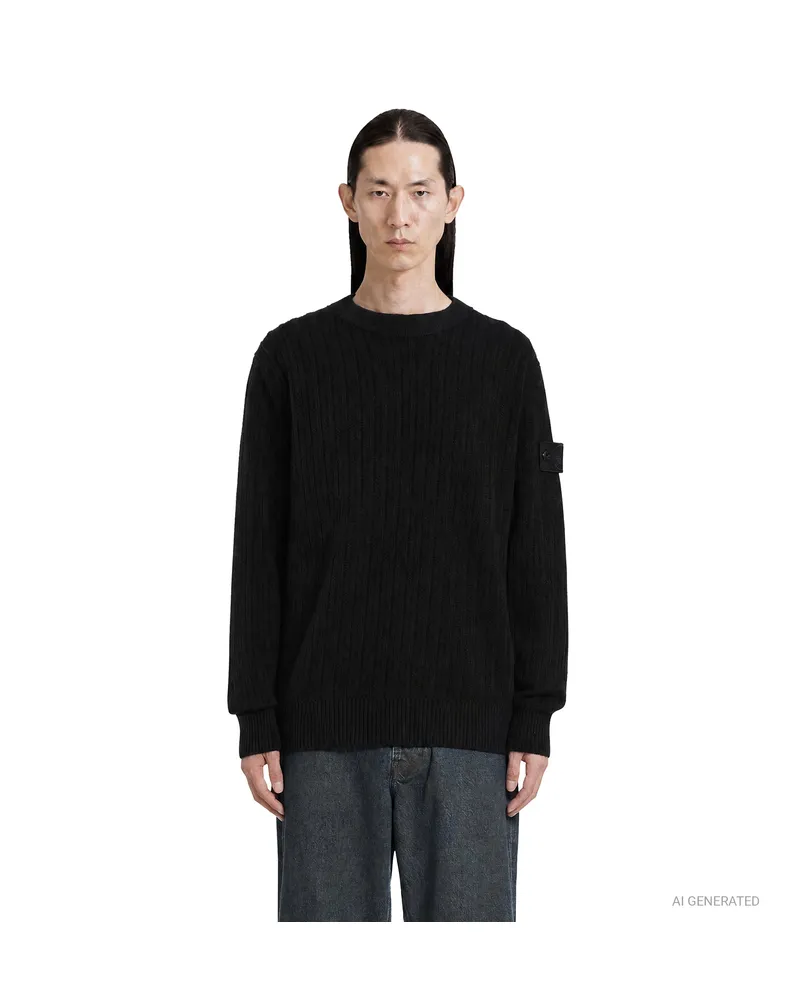 Stone Island 5100051 Sweater Black