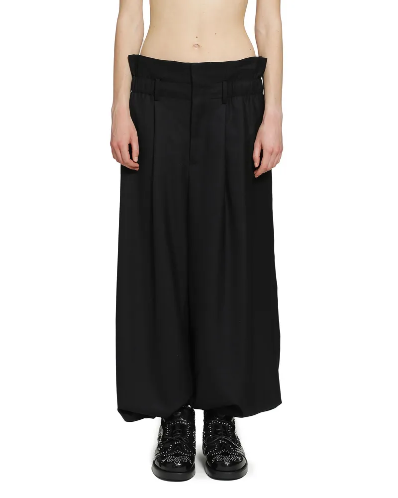 Noir Kei Ninomiya Balloon Pants in Wool Black