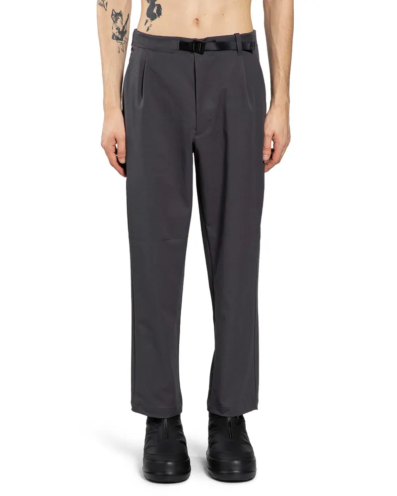 Goldwin One Tuck Tapered Stretch Pants Black