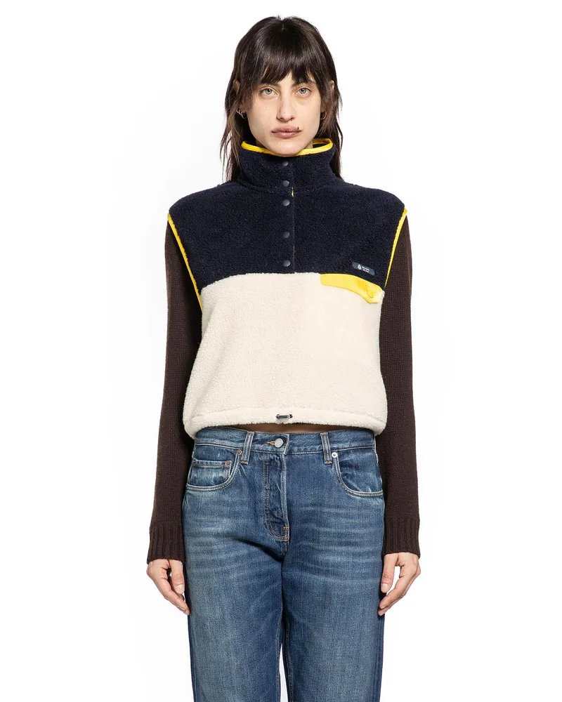 Prada Sleeveless Fleece Top Multicolor