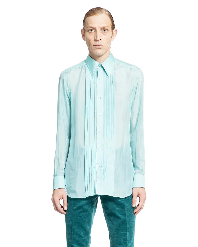 Tom Ford MAN BLUE SHIRTS Blue