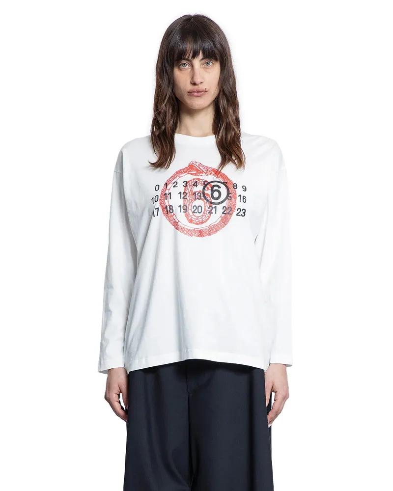 Maison Margiela Year of the snake long sleeve t-shirt White