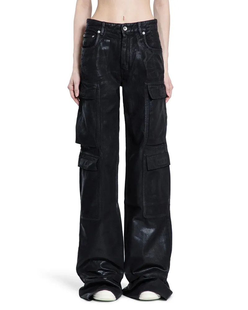 DRKSHDW by Rick Owens Hollywood Double Cargo Jeans Black