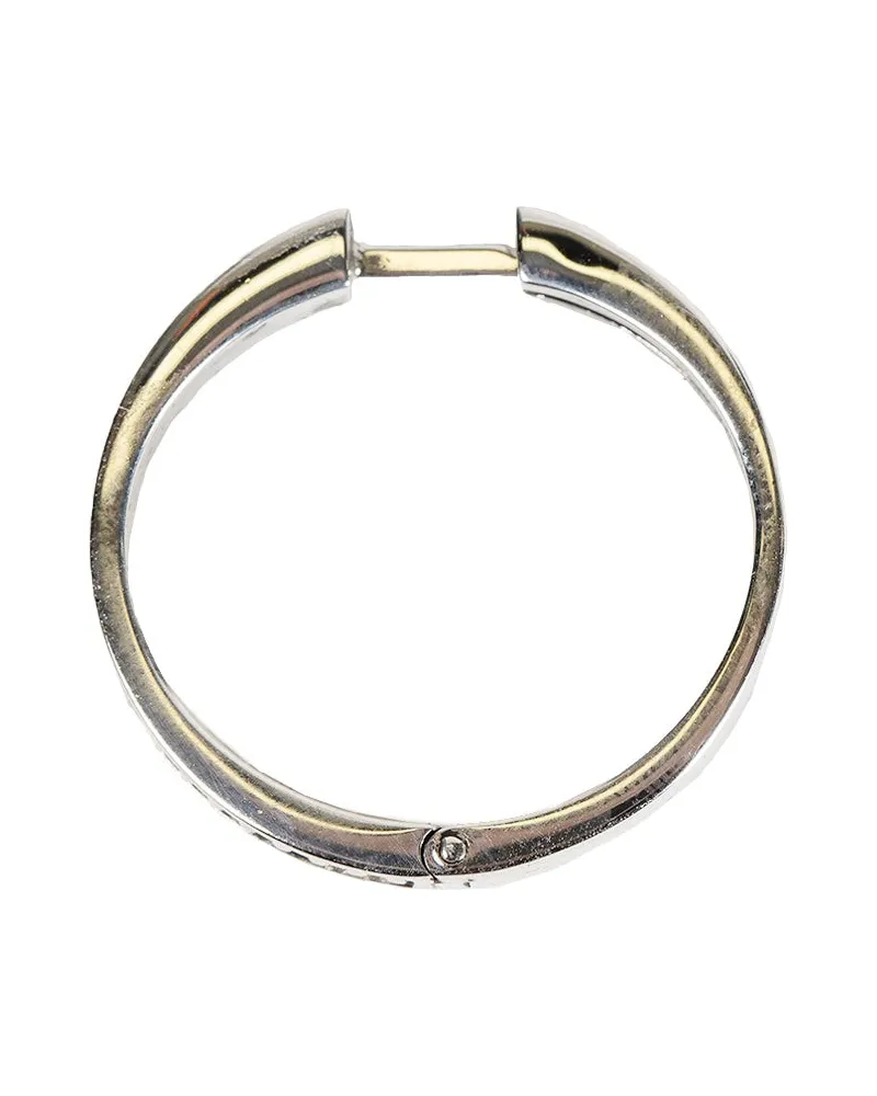 Emanuele Bicocchi Dotted Hoop Earring Silver
