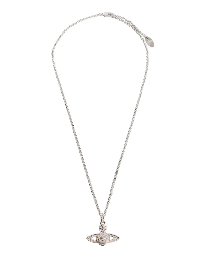 Vivienne Westwood Mini Bas Relief Pendant Necklace Silver