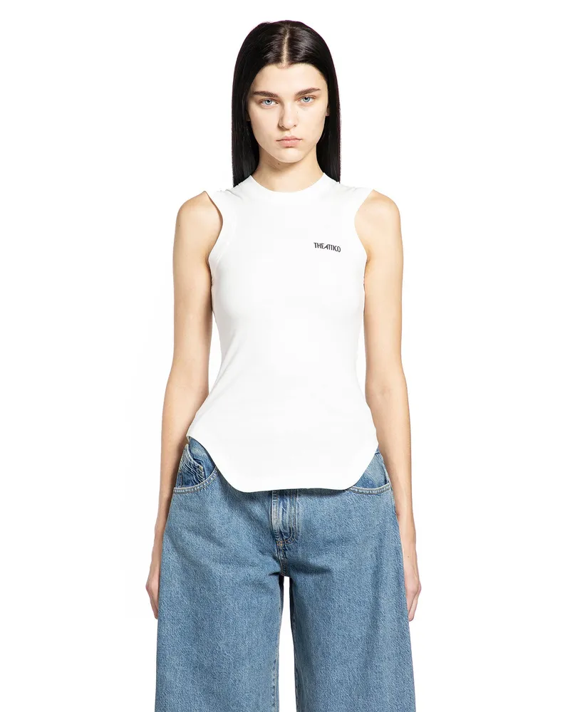 ATTICO Light Jersey Tank Top White