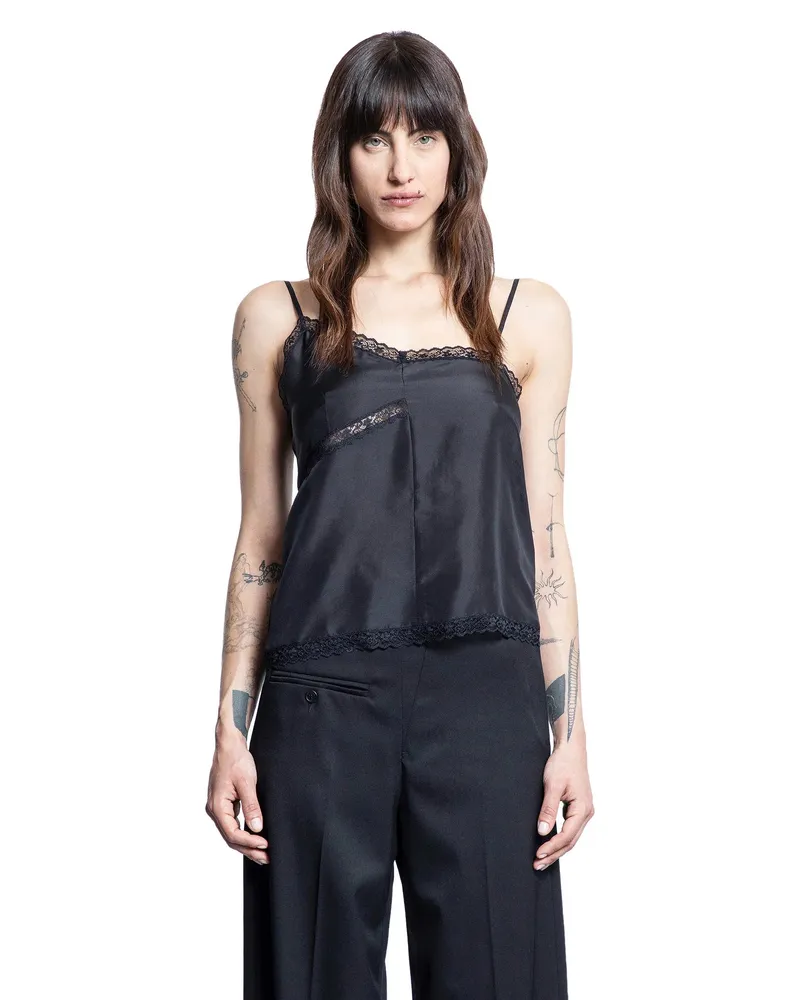 Maison Margiela Silk top Black