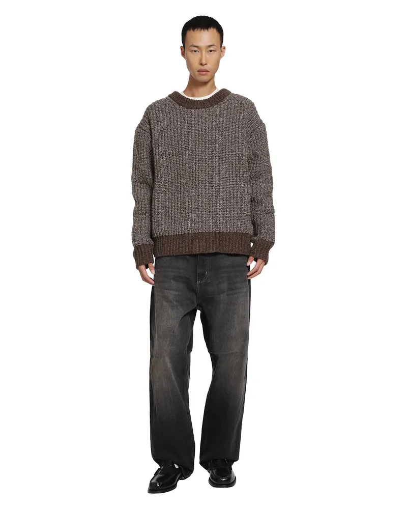 Song For The Mute Oversized Sweater Brown