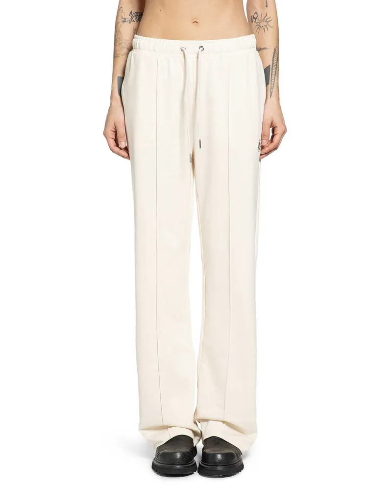 Moncler Cotton Fleece Sweatpants Off-white