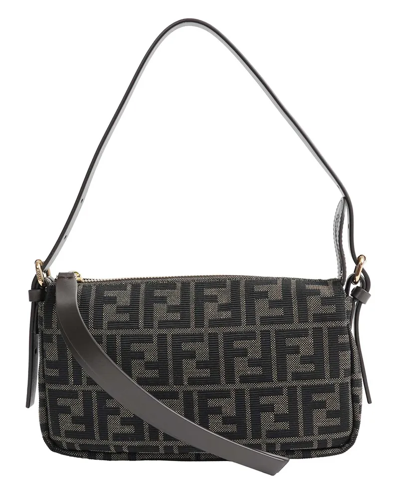 Fendi Zip Top Small Bag Brown