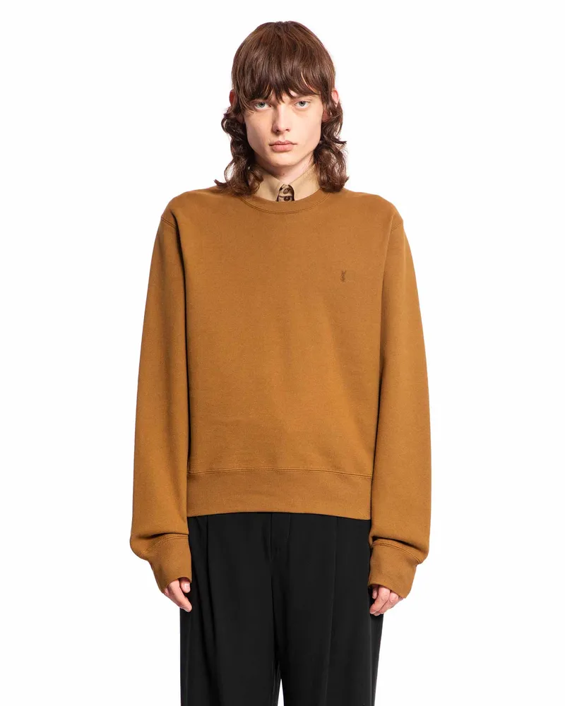 Saint Laurent MAN BROWN SWEATSHIRTS