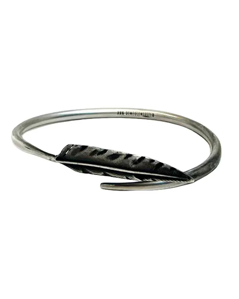 Ann Demeulemeester Dagvin Feather Bracelet Silver