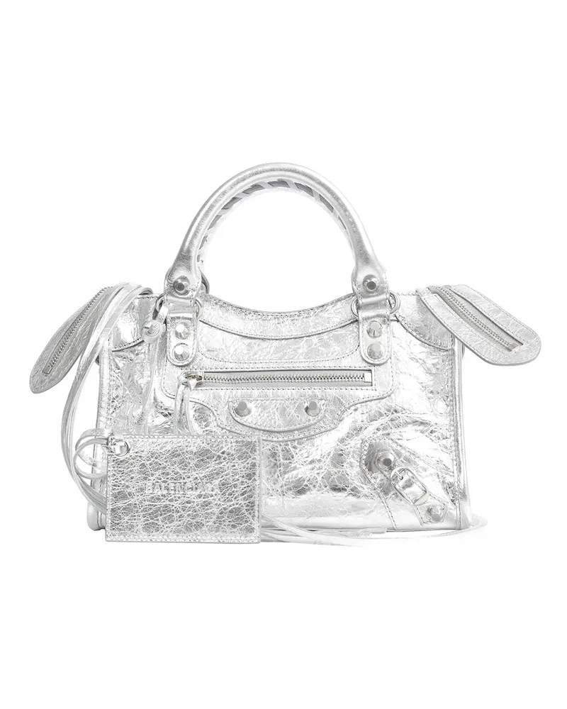 Balenciaga Le City Mini Bag Silver