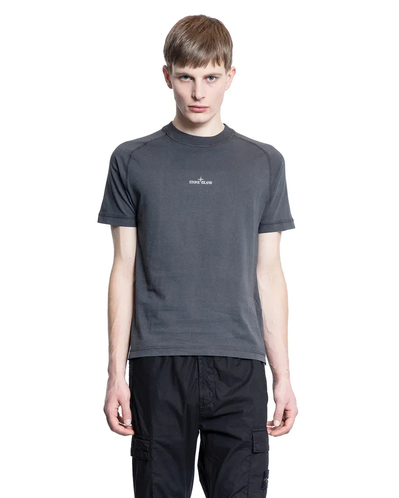 Stone Island MAN GREY T-SHIRTS & TANK TOPS Grey