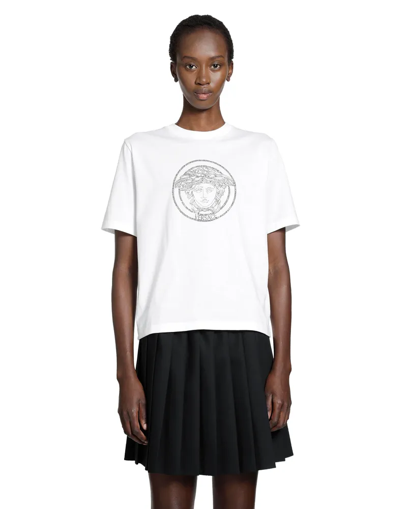 Versace Medusa Cotton T-Shirt White