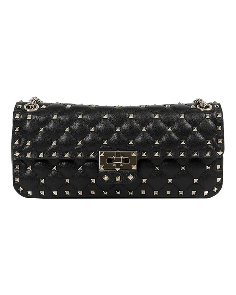 Valentino Garavani Rockstud Spike Medium Shoulder Bag Black