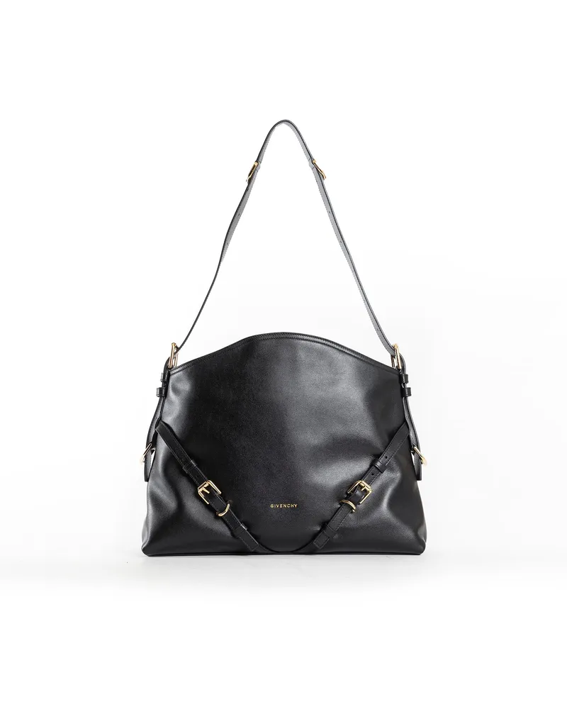 Givenchy Medium Voyou bag in Shiny Leather Black