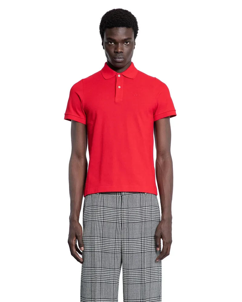 Valentino Garavani VLogo Polo Shirt Red