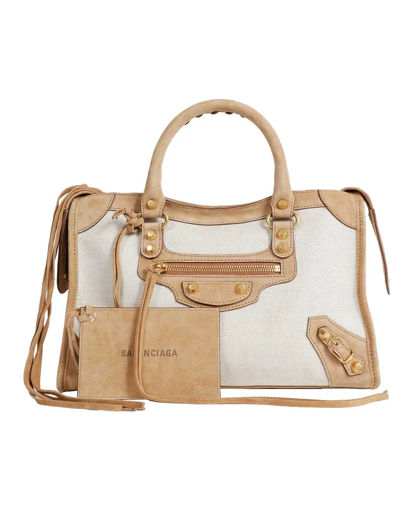 Balenciaga Le City Small Bag Beige