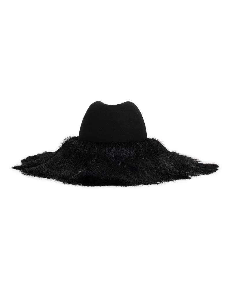 Comme des Garçons Fringed Wool Hat Black