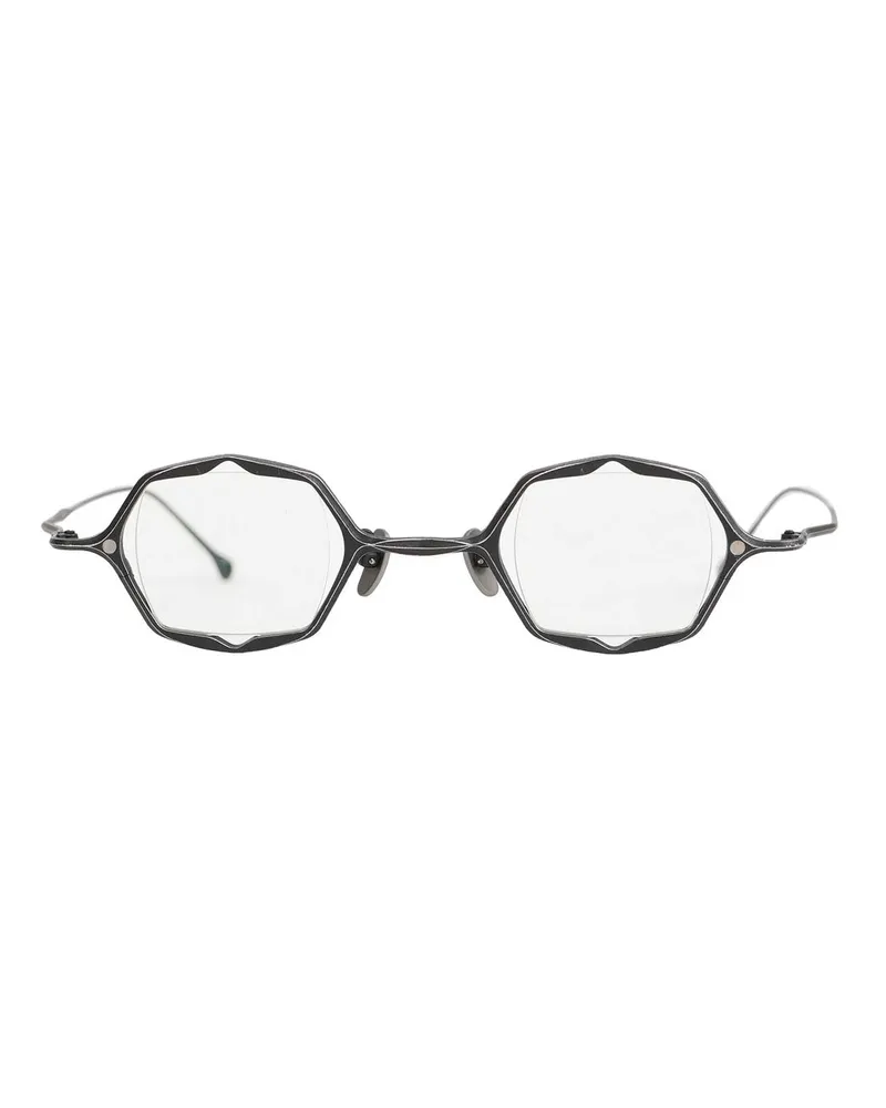 Ziggy Chen Geometric Clip Sunglasses Black