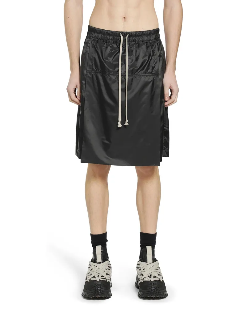 Rick Owens Moncler Kilt Shorts Black