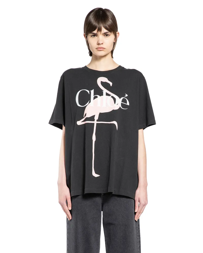 Chloé Generous Logo T-Shirt Black