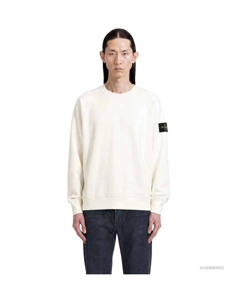 Stone Island 6100008 Crewneck Sweatshirt Off-white