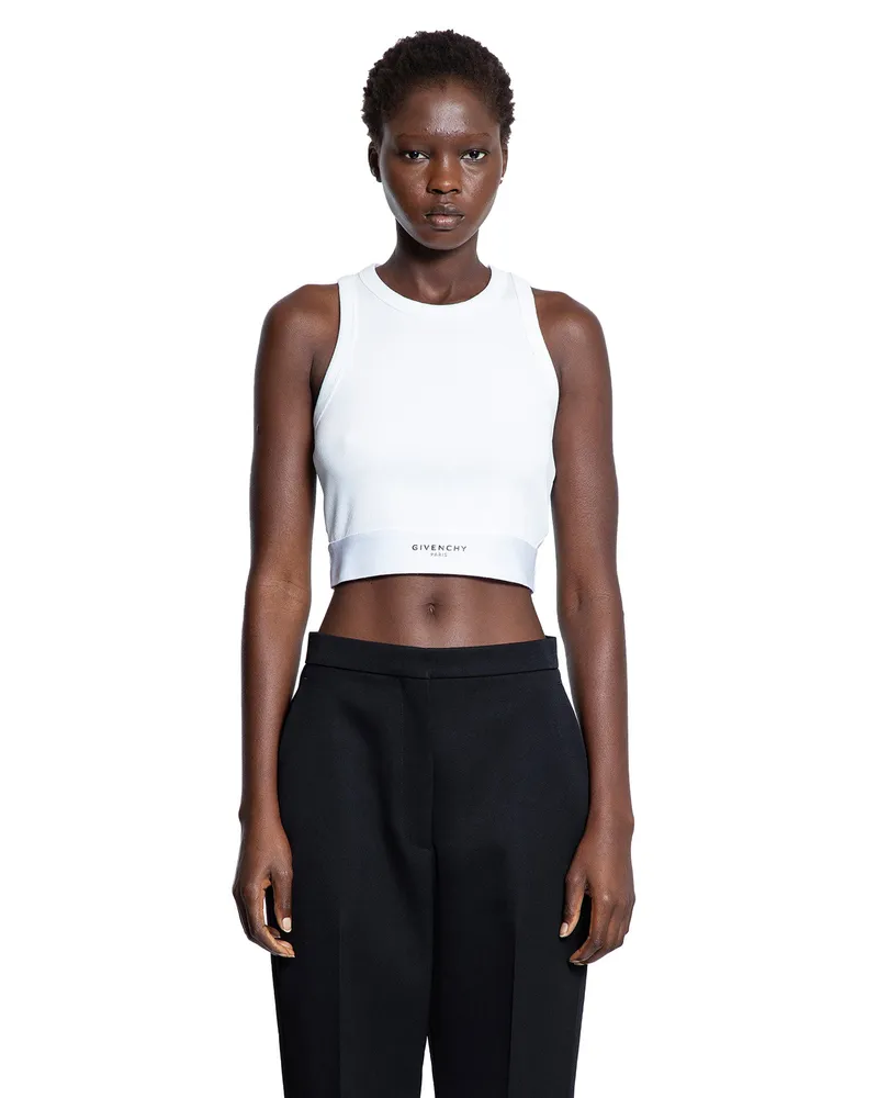 Givenchy Cropped Tank Top White