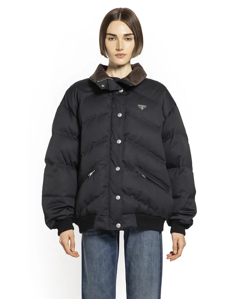 Prada WOMAN BLACK JACKETS Black