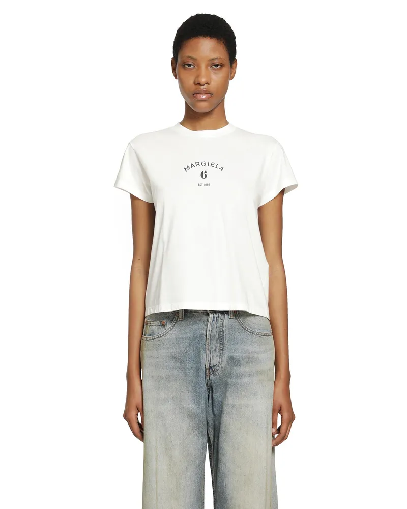 Maison Margiela Signature Jersey T-Shirt White