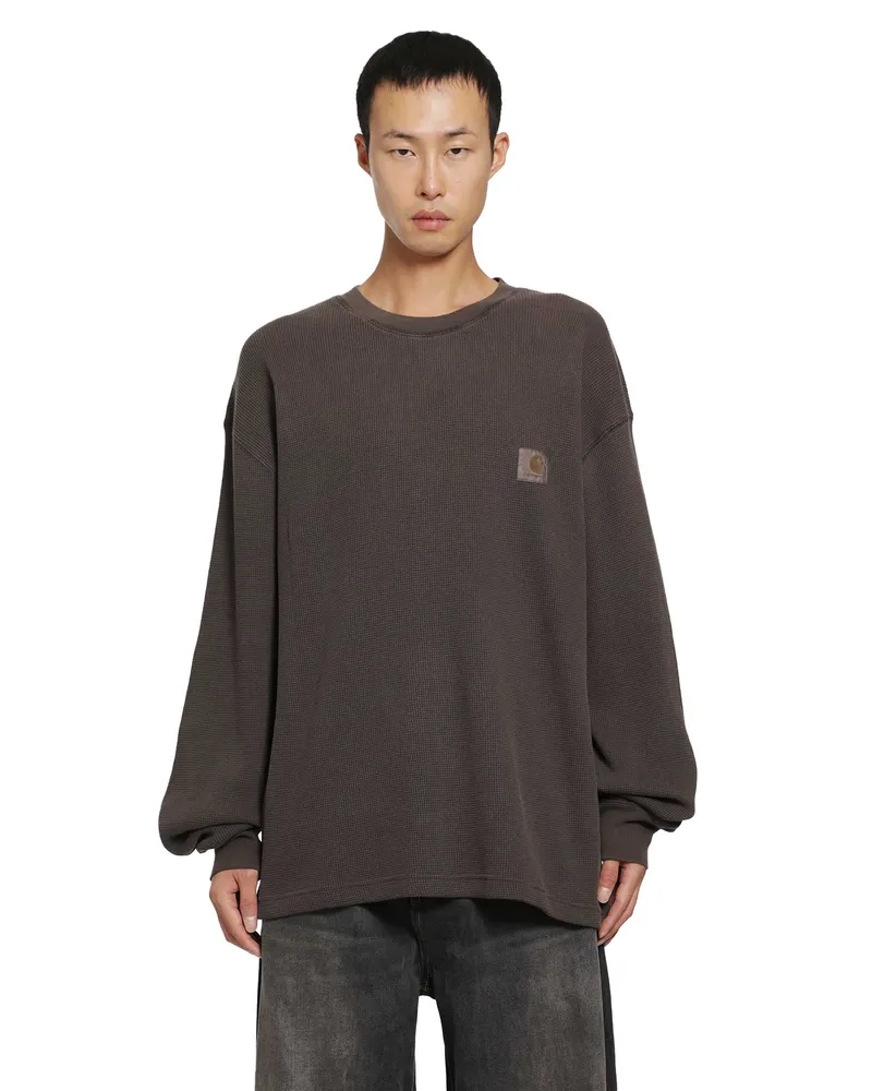 Carhartt WIP L/S Vista Waffle T-Shirt Brown