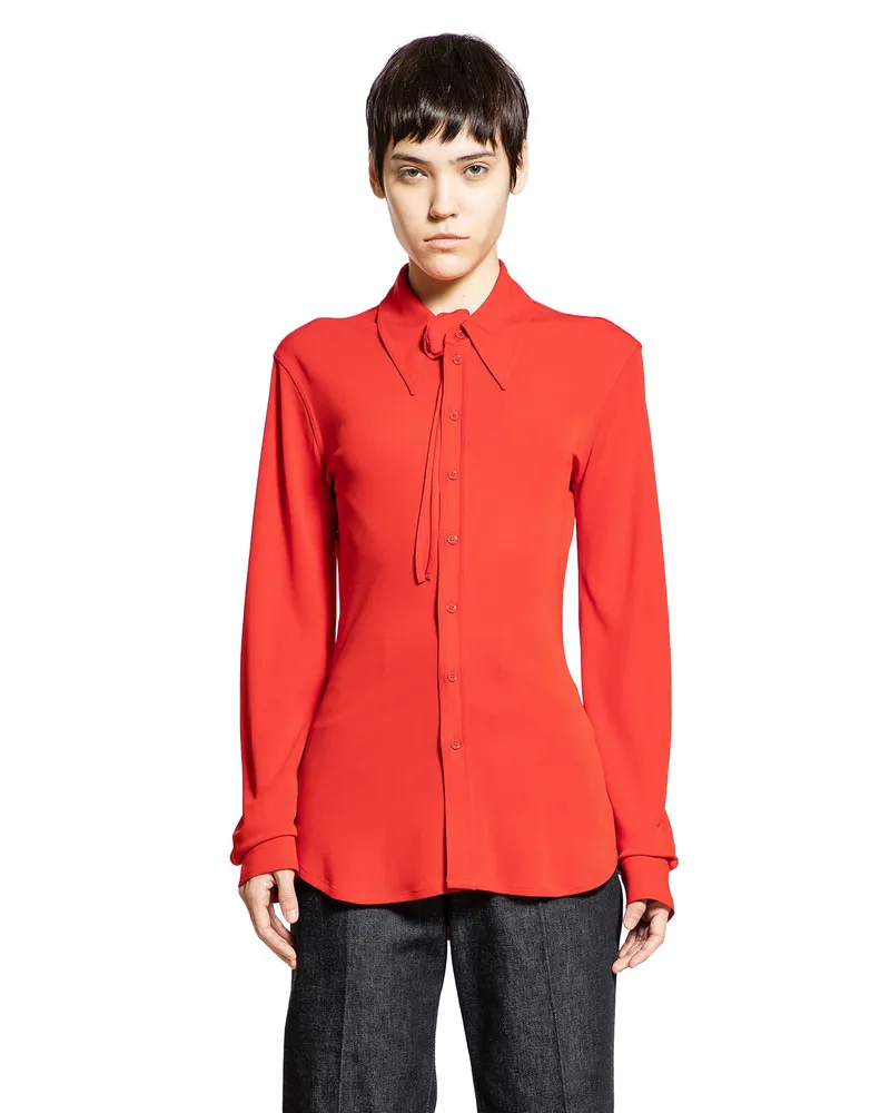 Christophe Lemaire Soft Fitted Shirt Red