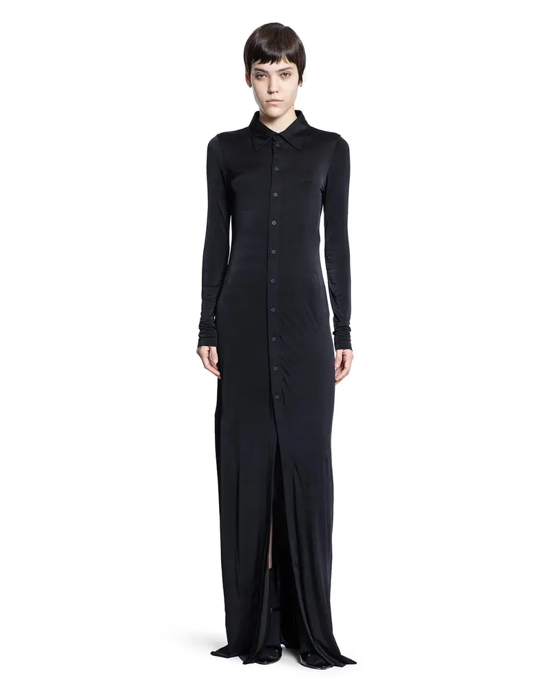 Balenciaga Stretch Jersey Dress Black