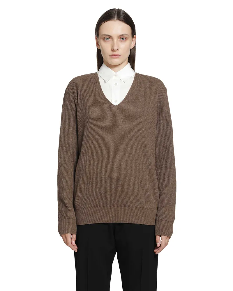 The Row Phef Sweater Brown