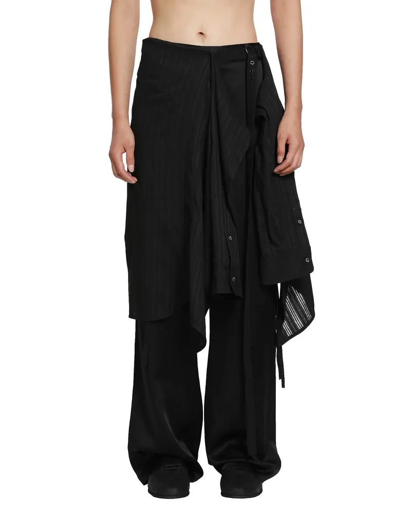 Ann Demeulemeester Aldrik Shirt Apron Black