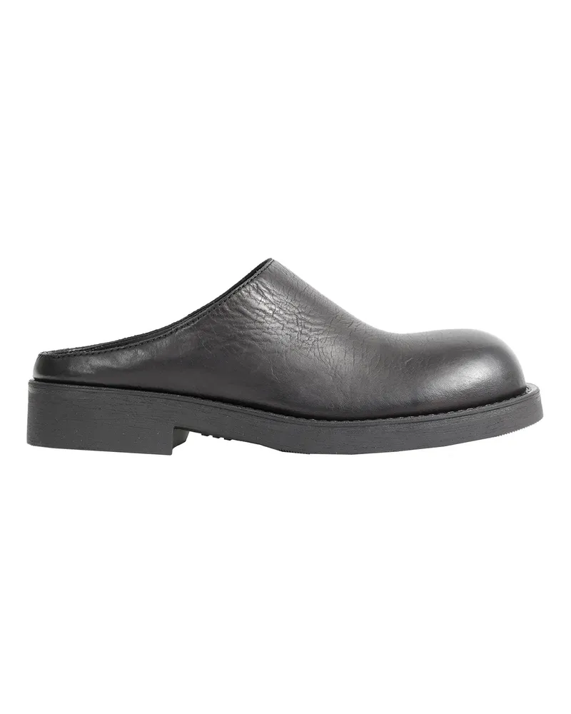 Maison Margiela Leather Slippers Black