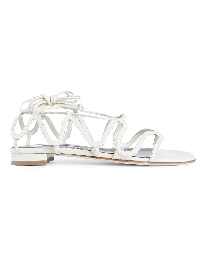 Manolo Blahnik Fawdaflat sandals Off-white
