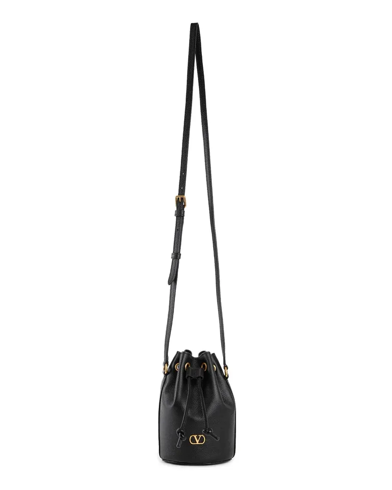 Valentino Garavani Vlogo bucket bag Black