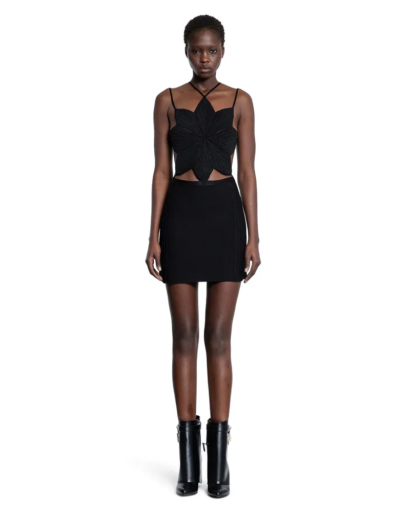 Givenchy Star Knitted Short Dress Black