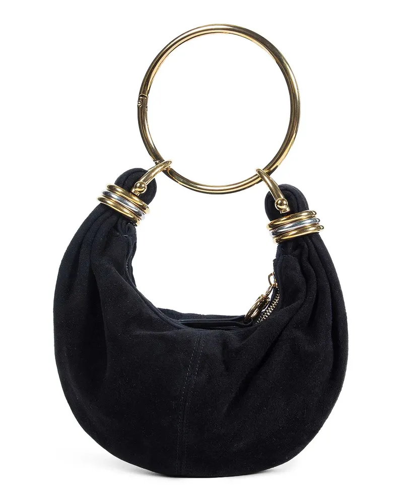 Chloé Mini Bracelet Hobo Bag Black