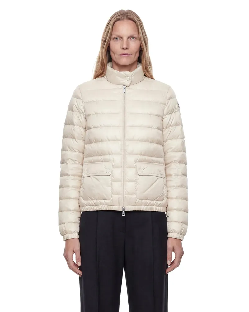 Moncler Lans Short Down Jacket Beige
