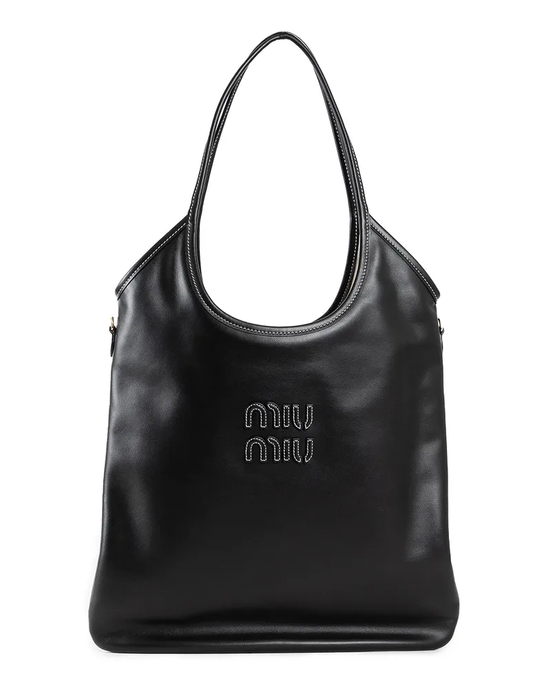 Miu Miu Ivy Leather Bag Black