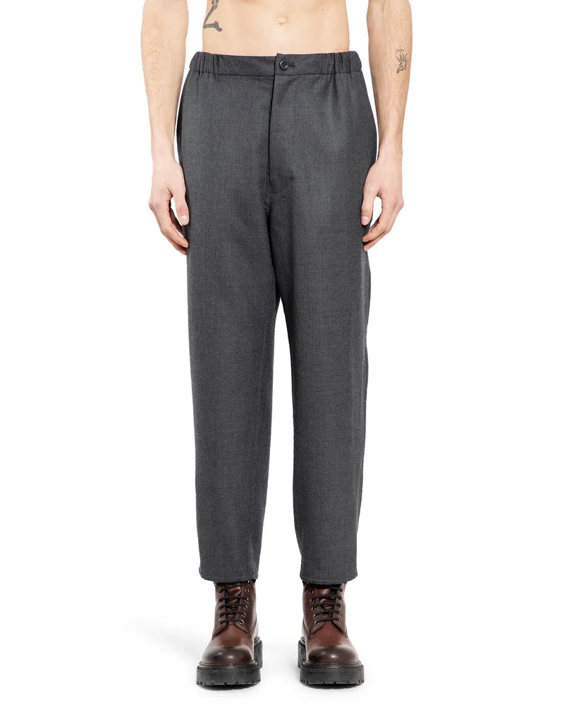 Undercover Cropped Cotton Trousers Grey