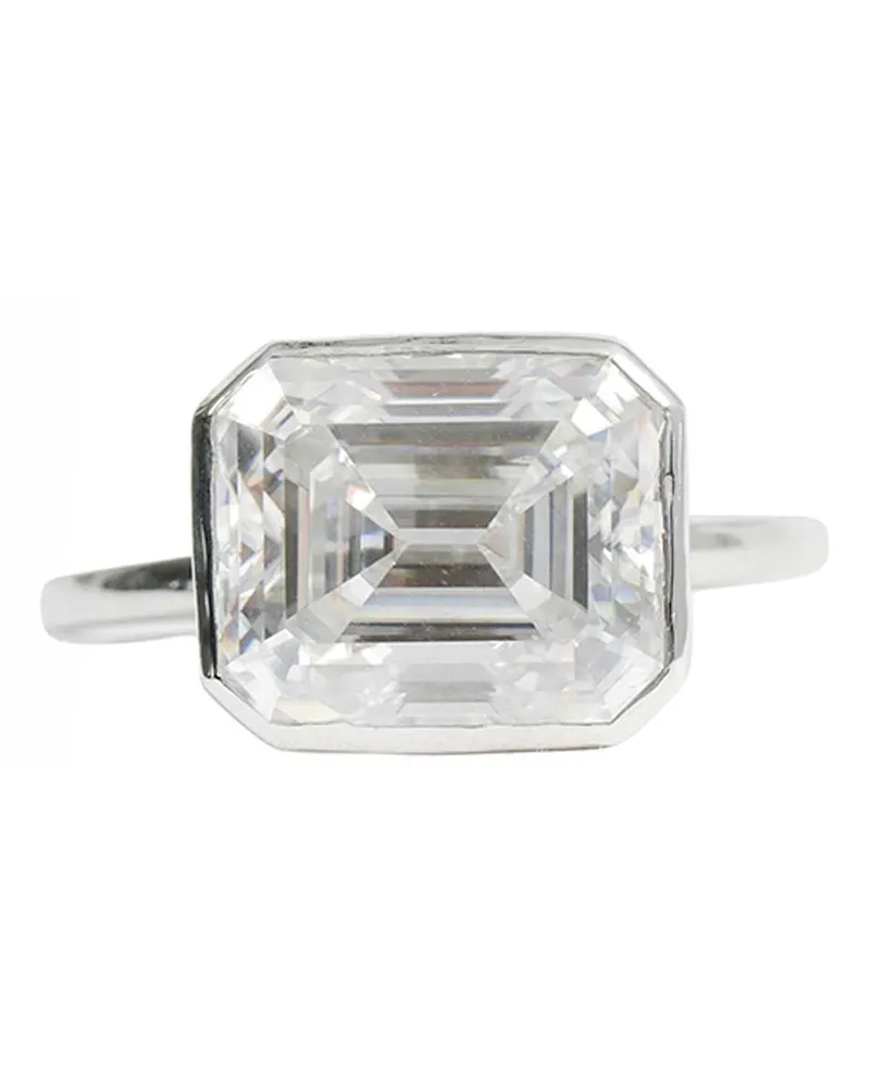 Alan Crocetti Moissanite Blade Ring L Silver