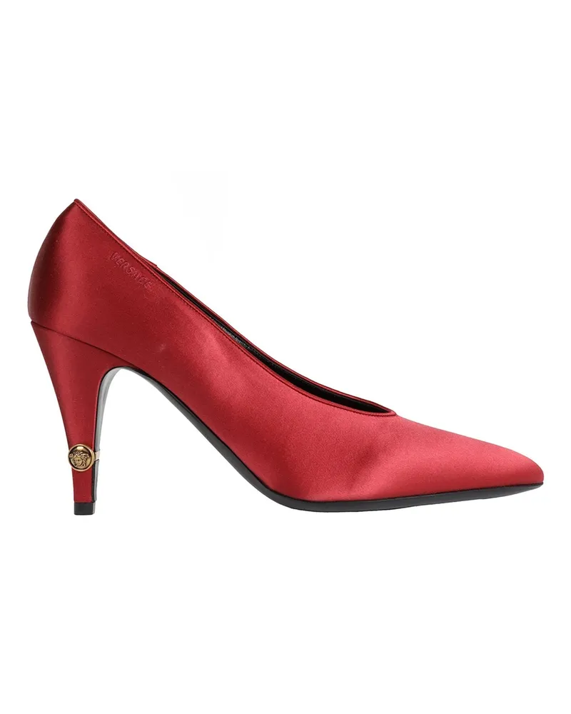 Versace Gianni Satin Pumps Red