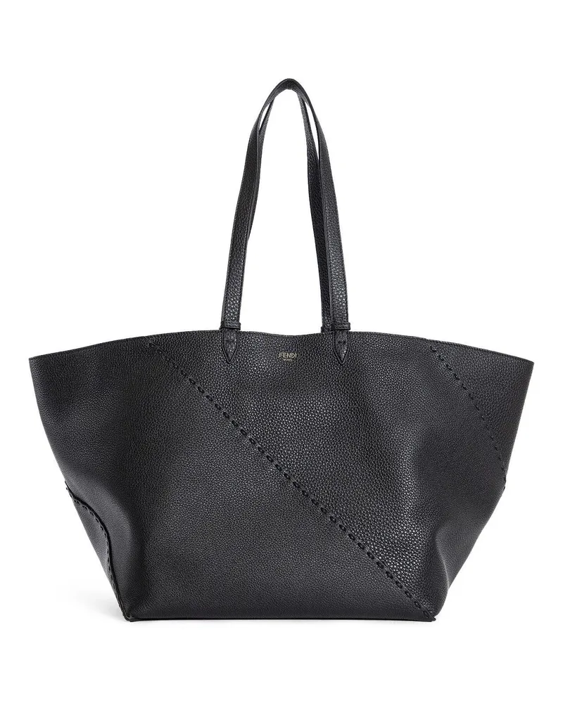 Fendi Selleria Diagonal Shopper Grande Black