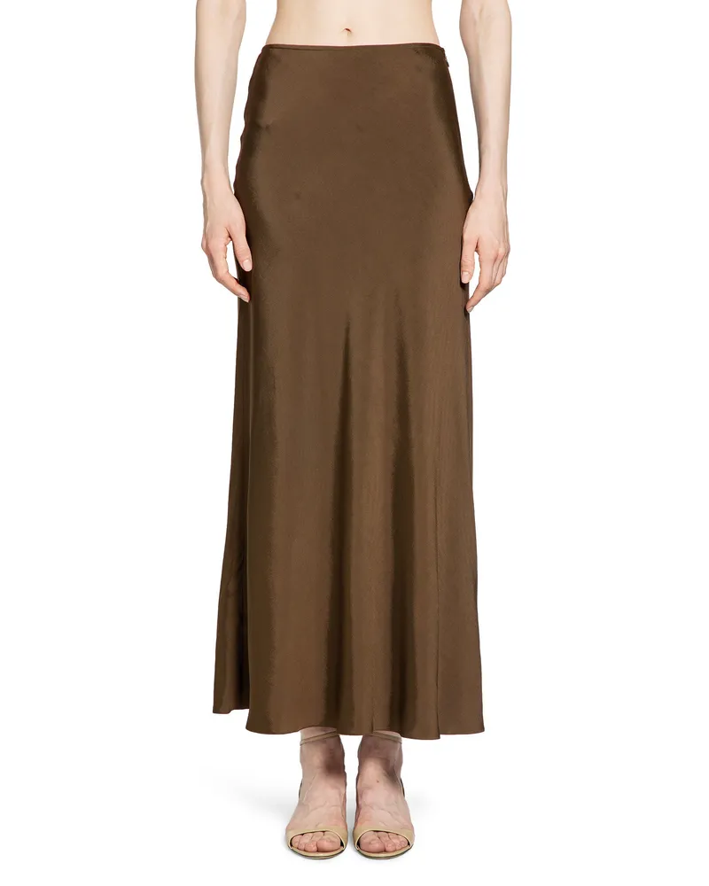 Petar Petrov WOMAN BROWN SKIRTS Brown